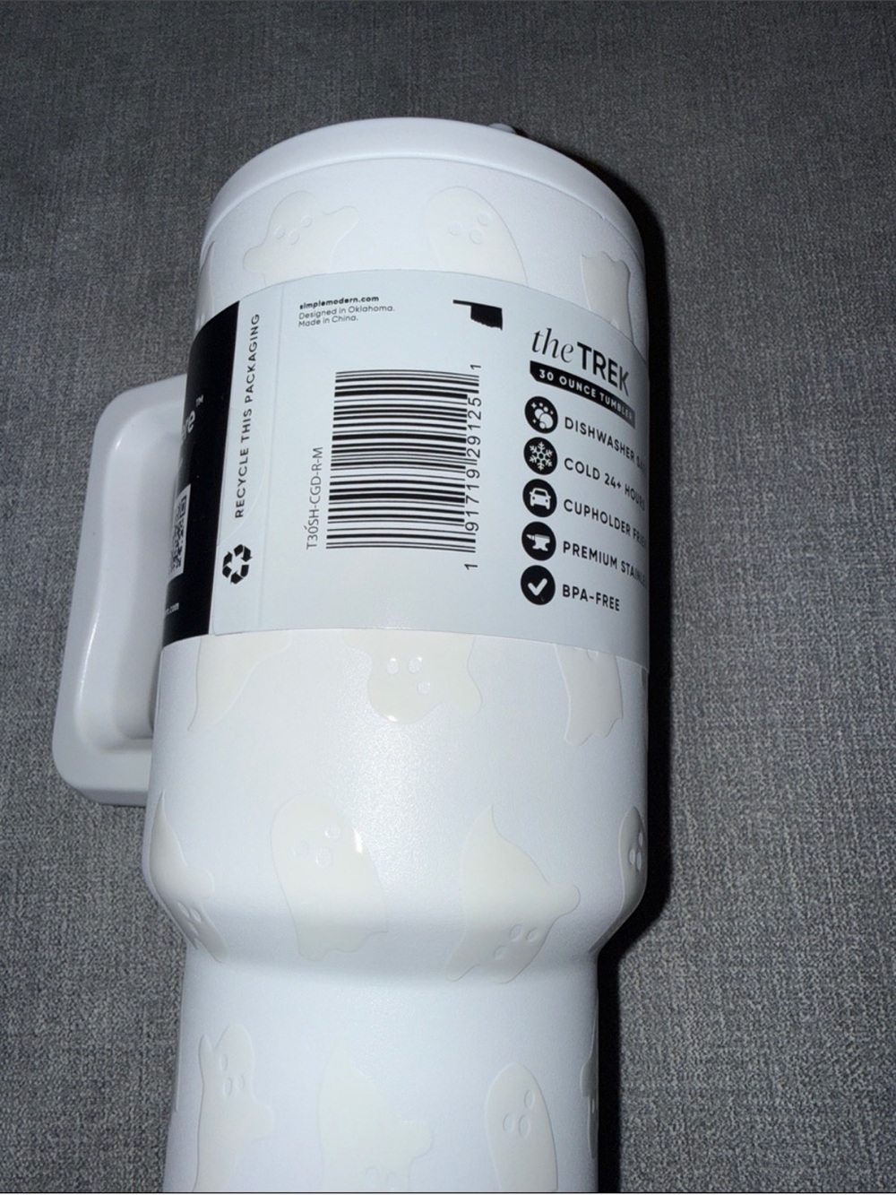 Simple Modern White Ghost 30 oz Tumbler The Trek - Fall / Halloween - Picture 4 of 5